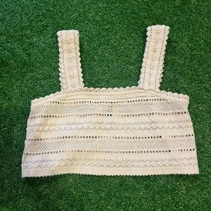 AERIE textured lace tank top